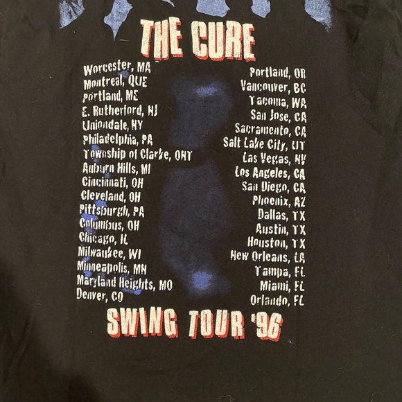 The Cure Black Graphic T-Shirt Size Medium - Picture 3 of 4
